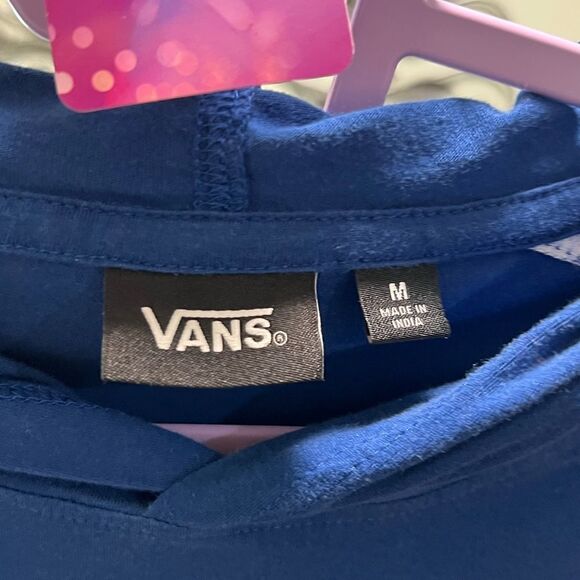 EUC Vans Blue and White Hoodie Size Medium #054 - Picture 2 of 6